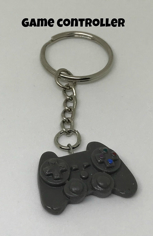 Controller Polymer Clay Keychains